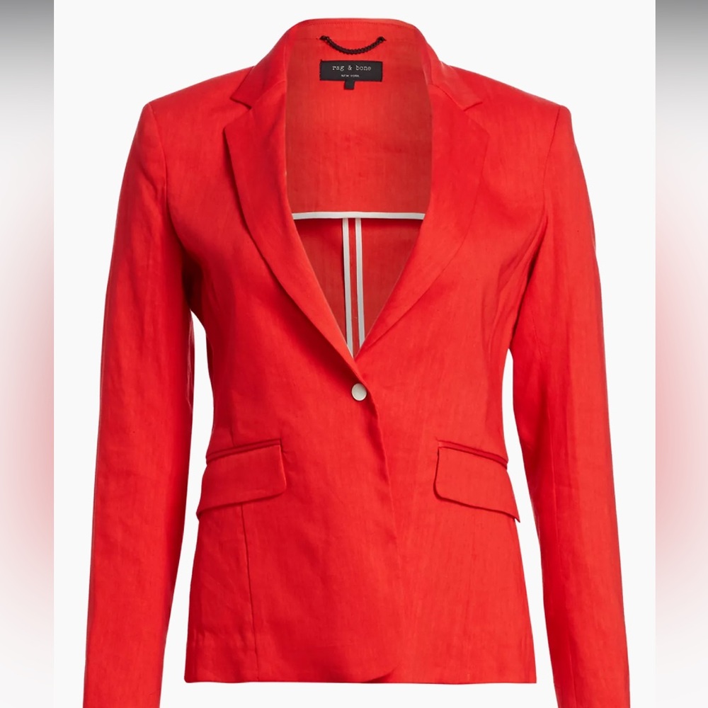 EUC Rag and Bone Lucy Linen Blend Blazer